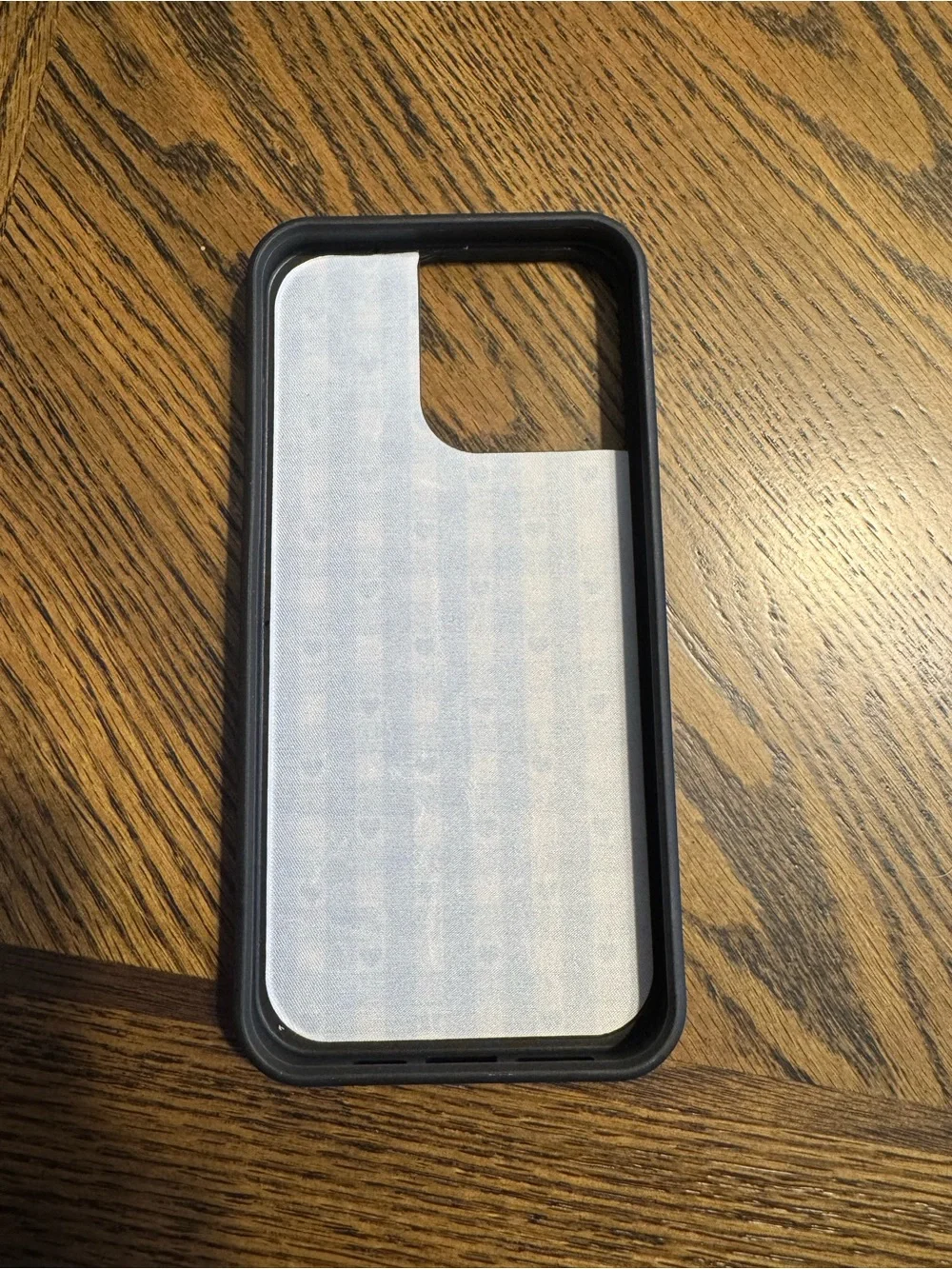 15 pro max Wildflowers Blue Gingham Heart Phone Case